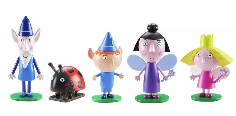 Ben & Holly مجموعة شخصيات قابلة للجمع من بن وهولي 5 قطع، مملكة بن وهولي الصغيرة، الجني الحكيم، المربية بلوم، اللعب الخيالي - Image 1