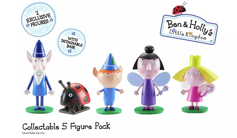Ben & Holly مجموعة شخصيات قابلة للجمع من بن وهولي 5 قطع، مملكة بن وهولي الصغيرة، الجني الحكيم، المربية بلوم، اللعب الخيالي - Image 3