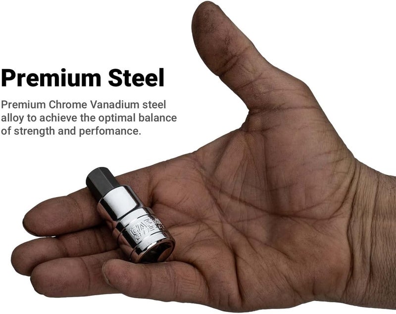 Capri Tools 6 mm Hex Bit Socket, 1/4-Inch Drive, Metric - 3-0536 (Pack of 2) - Image 3