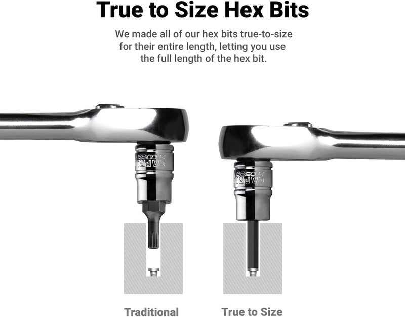 Capri Tools 6 mm Hex Bit Socket, 1/4-Inch Drive, Metric - 3-0536 (Pack of 2) - Image 5