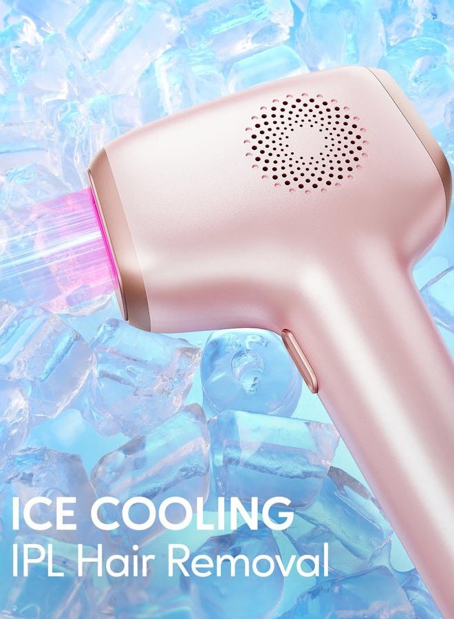 innza IPL Hair Remval Device with Ice Cooling Function,999999 Flashes 9 Level Painless Long Lasting Hair Remover System for Facial,Bikini,Body - Image 2