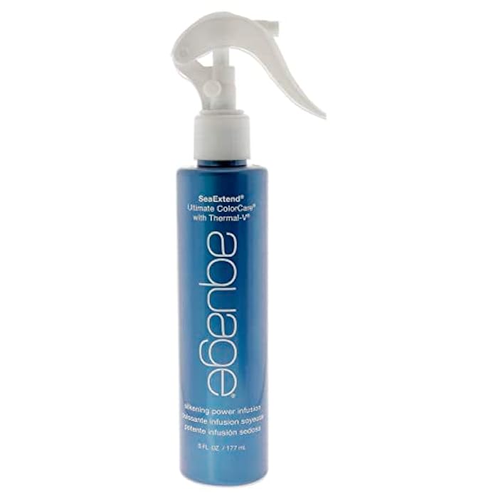 AQUAGE SeaExtend Silkening Power Infusion, Powerful 60-Second Rinse-Out Treatment that Repairs and Silkens Color-Treated Hair, Replenishes Porous Strands, 6 oz - Image 1