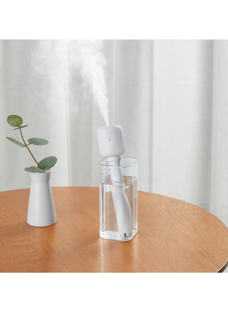 جيسيو لايف مرطبات صغيرة محمولة ، مرطبات شخصية صغيرة USB مرطب سطح المكتب صمت مرطب زجاجة مياه عالية القدرة محمولة أبيضة للسيارة المنزلية - Image 1