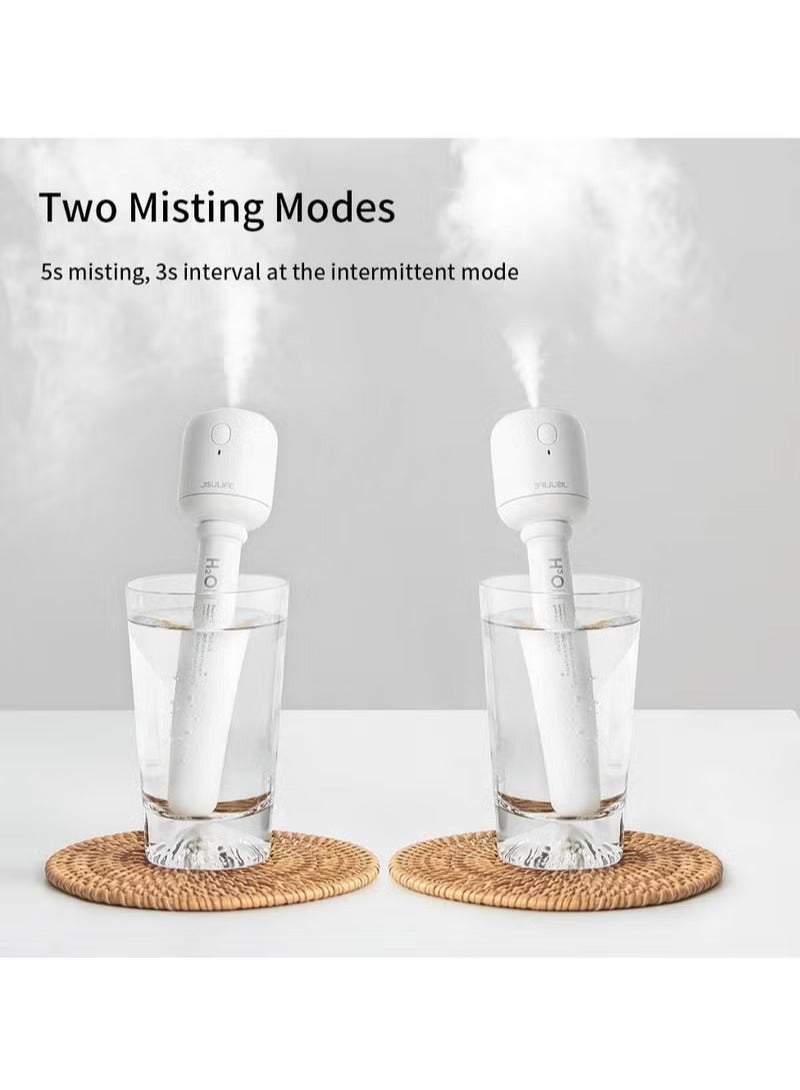 جيسيو لايف مرطبات صغيرة محمولة ، مرطبات شخصية صغيرة USB مرطب سطح المكتب صمت مرطب زجاجة مياه عالية القدرة محمولة أبيضة للسيارة المنزلية - Image 3