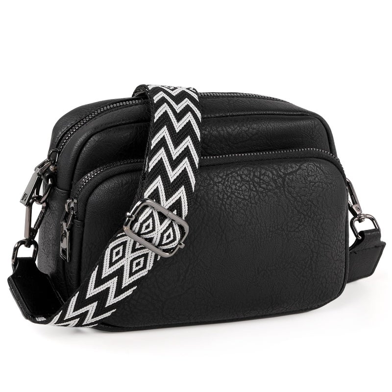 TANTOMI Small Crossbody Bag for Women, Vegan Leather Shoulder Bags for Women, Travel Purse with Adjustable Shoulder Strap - Image 1