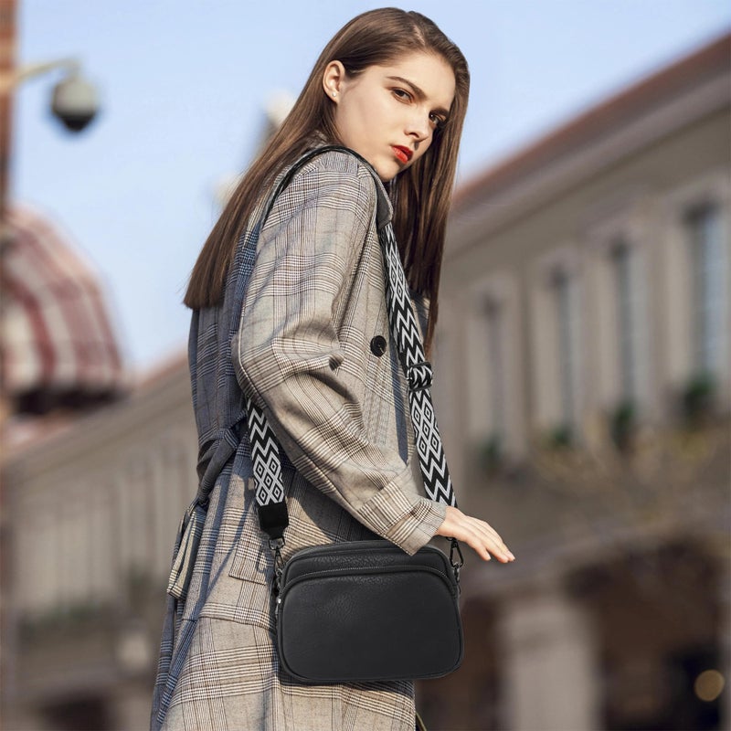 TANTOMI Small Crossbody Bag for Women, Vegan Leather Shoulder Bags for Women, Travel Purse with Adjustable Shoulder Strap - Image 2