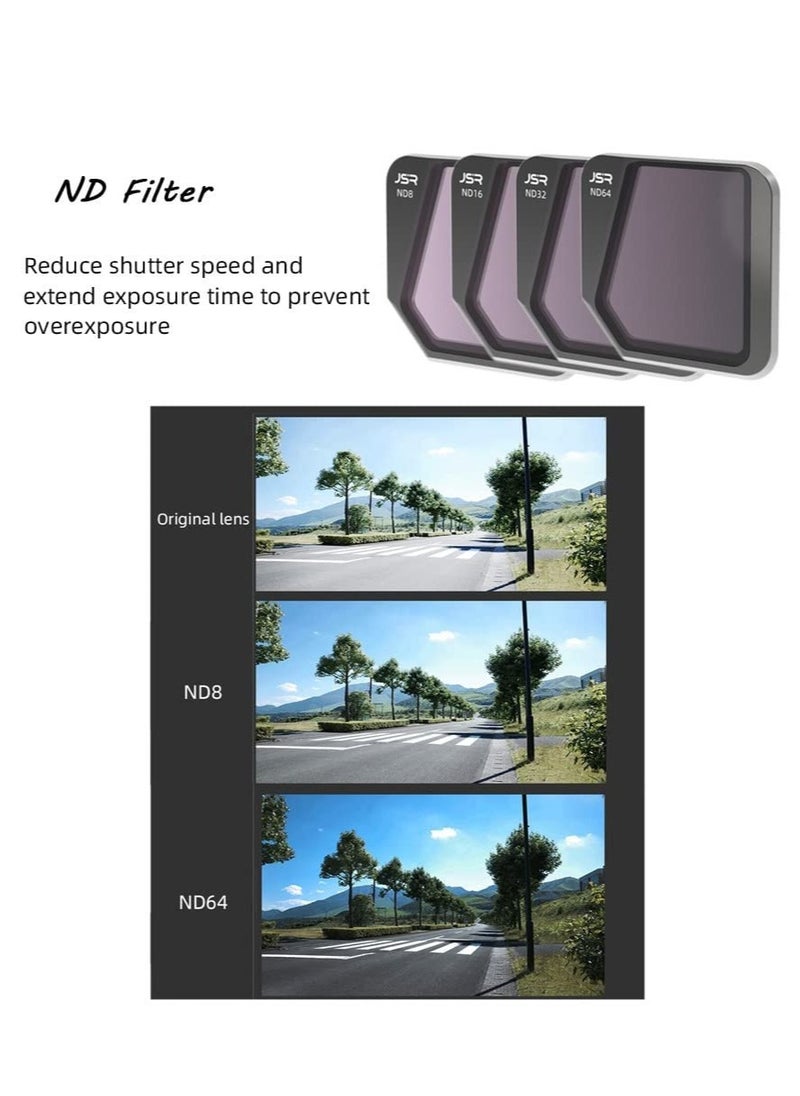SYOSI Lens Filter Set for DJI Mavic 3 3 Pack Professional Camera Lens Filter for DJI Mavic 3 Filter for DJI Mavic 3 Drone Accessory Multi Coated Filters Combo Camera Lens CPL+ND8+ND16  - Image 3