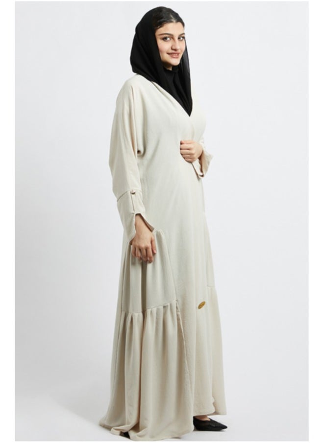 Evva Luxury Saudi Abaya for Women – Elegant Open Front Modest Wear in Premium Fabric – Ideal for Ramadan, Eid, and Everyday Elegance  - Image 1