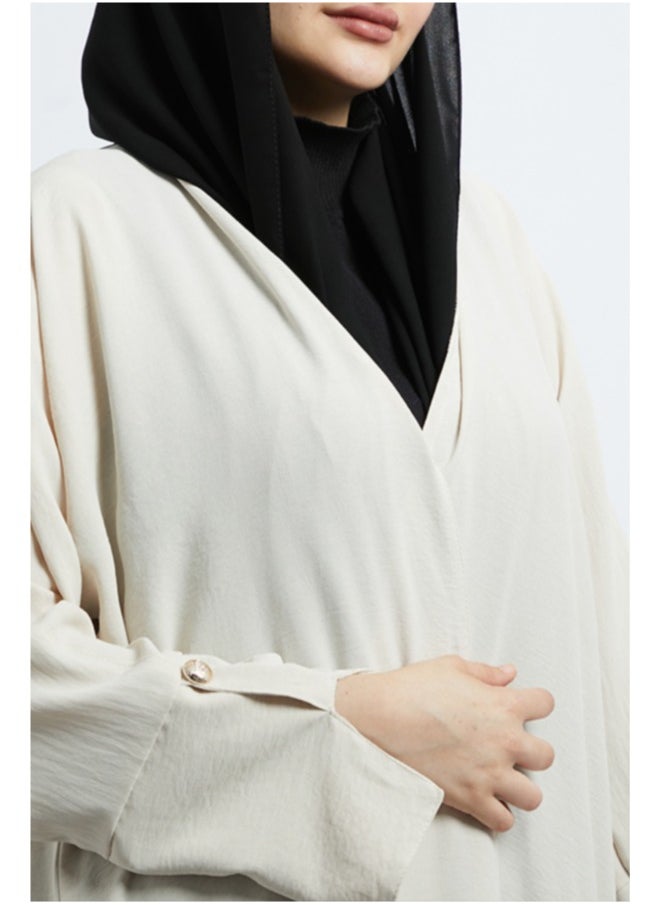Evva Luxury Saudi Abaya for Women – Elegant Open Front Modest Wear in Premium Fabric – Ideal for Ramadan, Eid, and Everyday Elegance  - Image 4