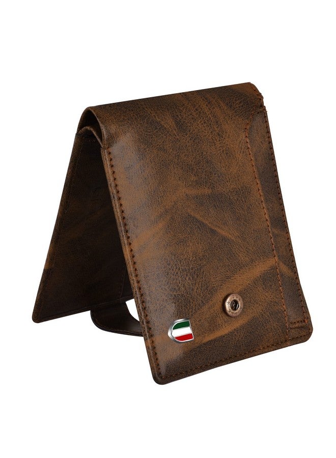GIOVANNY Faux Leather Men's Wallet (Brown Colour -BRWTNSCRD) - Image 3