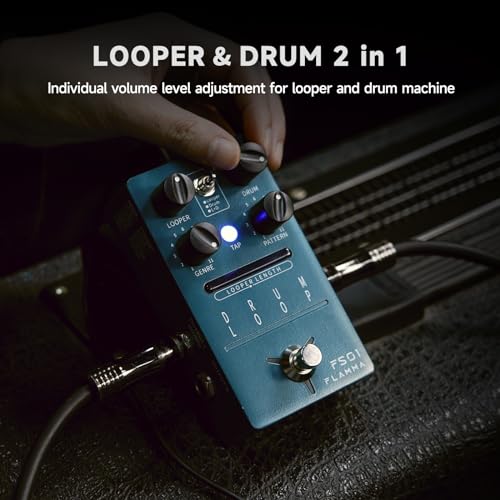 FLAMMA FS01 Drum Machine & Phrase Loop Pedal Guitar Pedal Mix Mode 20 Minutes Looper Capacity 121 Rhythms - Image 5