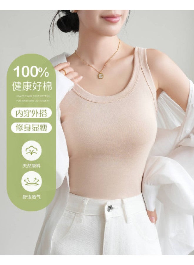 Fenton comfortable Spring/autumn Underwear, Solid Color For Layering Or Outerwear, Women's Basic Camisole - Image 1