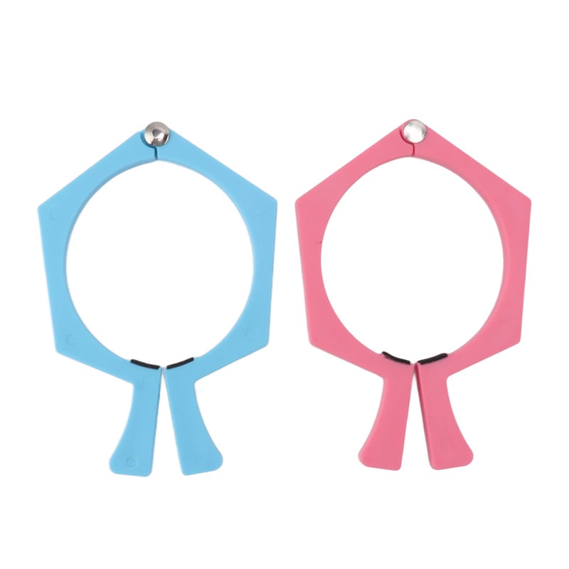 2PCS Sublimation Cup Clamp ABS Nonslip Tumbler Wrapping Clamp for Sublimation Paper Tumblers Pink and Blue - Image 2