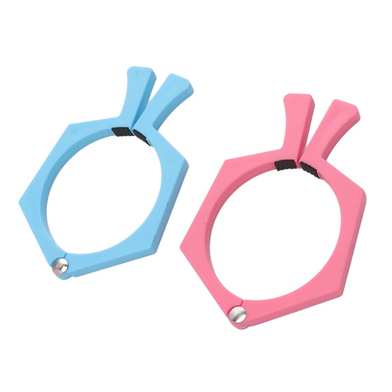 2PCS Sublimation Cup Clamp ABS Nonslip Tumbler Wrapping Clamp for Sublimation Paper Tumblers Pink and Blue - Image 1