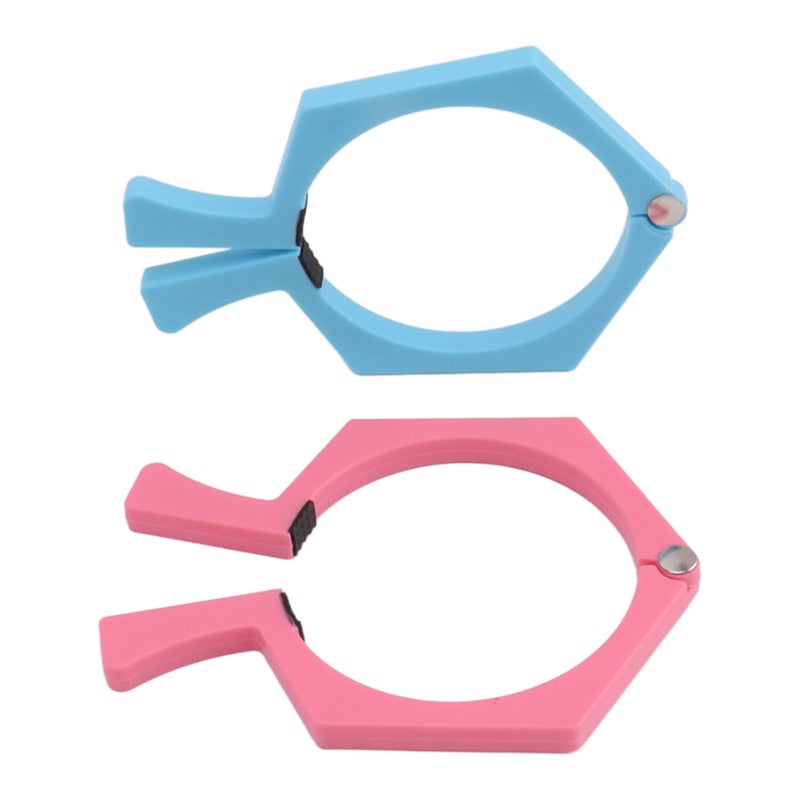 2PCS Sublimation Cup Clamp ABS Nonslip Tumbler Wrapping Clamp for Sublimation Paper Tumblers Pink and Blue - Image 4