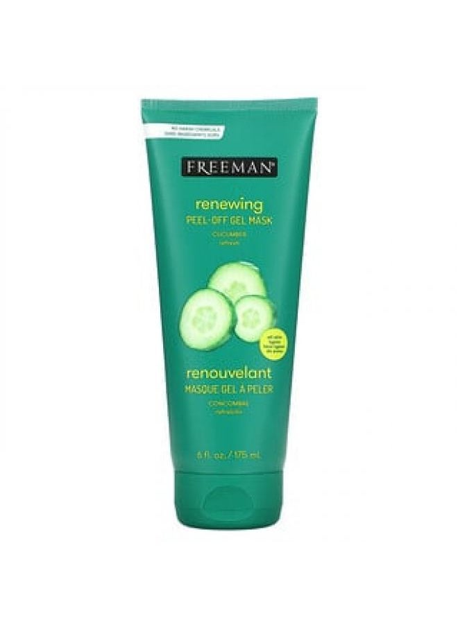 Freeman Beauty Freeman Beauty Feeling Beautiful Renewing Peel-Off Gel Beauty Mask Cucumber 6 fl oz (175 ml) 