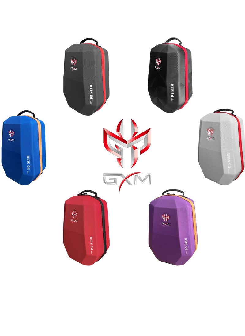 iCore iCore GXM PlayStation 5 Slim Travel Back Pack for PS5 Slim Console Shockproof, Polyester & EPE Material, Canvas Shell, Dacron Lining, Dustproof - Blue  - Image 3