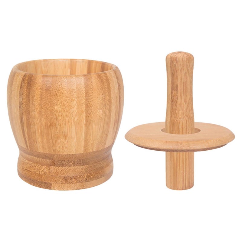 Garlic Mortar and Pestle Set 460Ml Manual Food Mashing Bowl with Lid for Kitchen Spice - Image 2