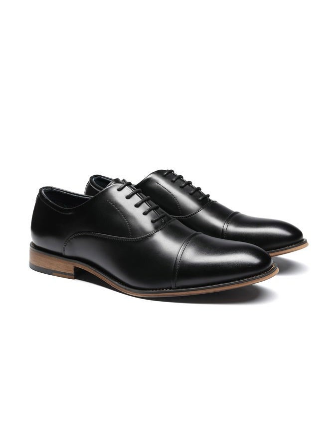 Bruno Marc Men's Leather Lined Dress Oxfords Shoes, Black, 9.5 / 43 EU - Image 5