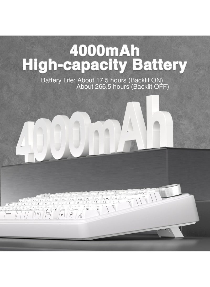 أولا لوحة مفاتيح ميكانيكية لاسلكية F75 مع لوحة مفاتيح ألعاب بإضاءة خلفية RGB - Image 5