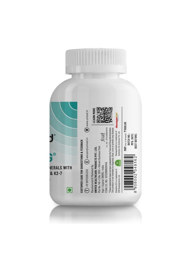 Unived Caldveg | Wholefood Plant-Based Calcium, Magnesium & 73 Trace Minerals, Vit D3 (Lichen), Vit K2-7 (Menaquingold) | Complete Supplement For Bone Health & Healthy Ageing, Capsule, 110 grams - Image 5