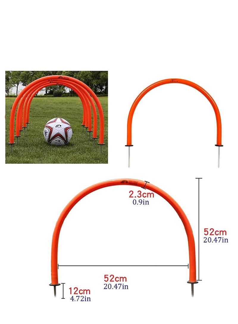 Spall 6 Pcs Goal Posts for Garden Kids Football Goal Football Agility Training Gate - Image 4