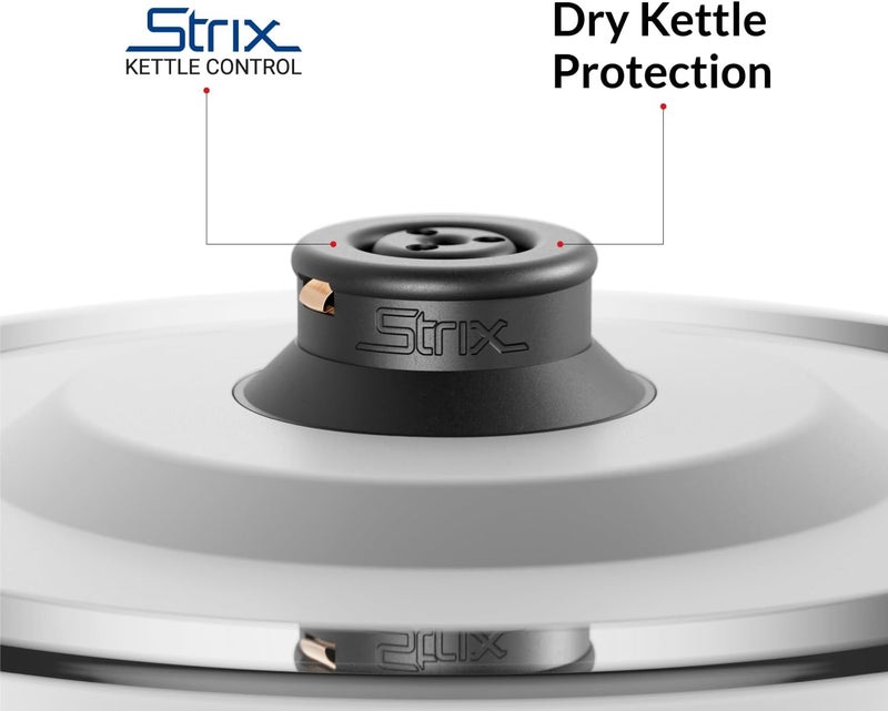 Feller Germany, Retro Style 1.7L Kettle with Thermometer, 2200 W, Stainless Steel Body, STRIX Controller, Dry Boil & Automatic Switch-Off, EK200, 2Y Guarantee-KSA Version (White) - Image 5