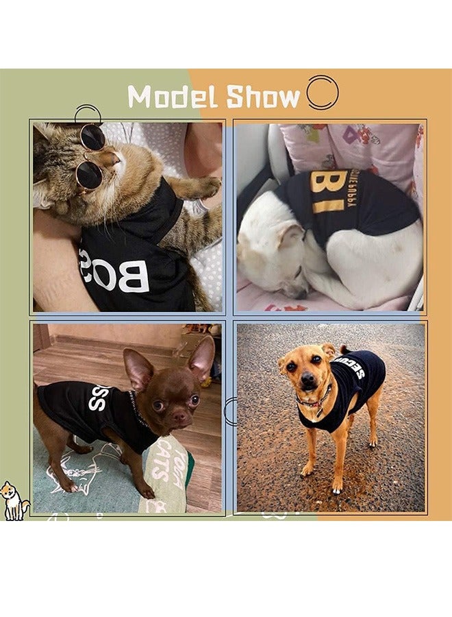 GMORO 4 Pieces Pet Summer Clothes,Dog Vest,Cat  Vest Breathable Cool Puppy Sweatshirt for Small Dogs and Cats - Image 4