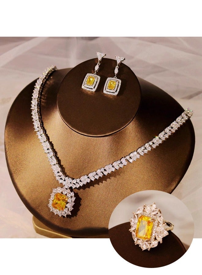 general قلادة ألماس أصشر صفراء - Image 2