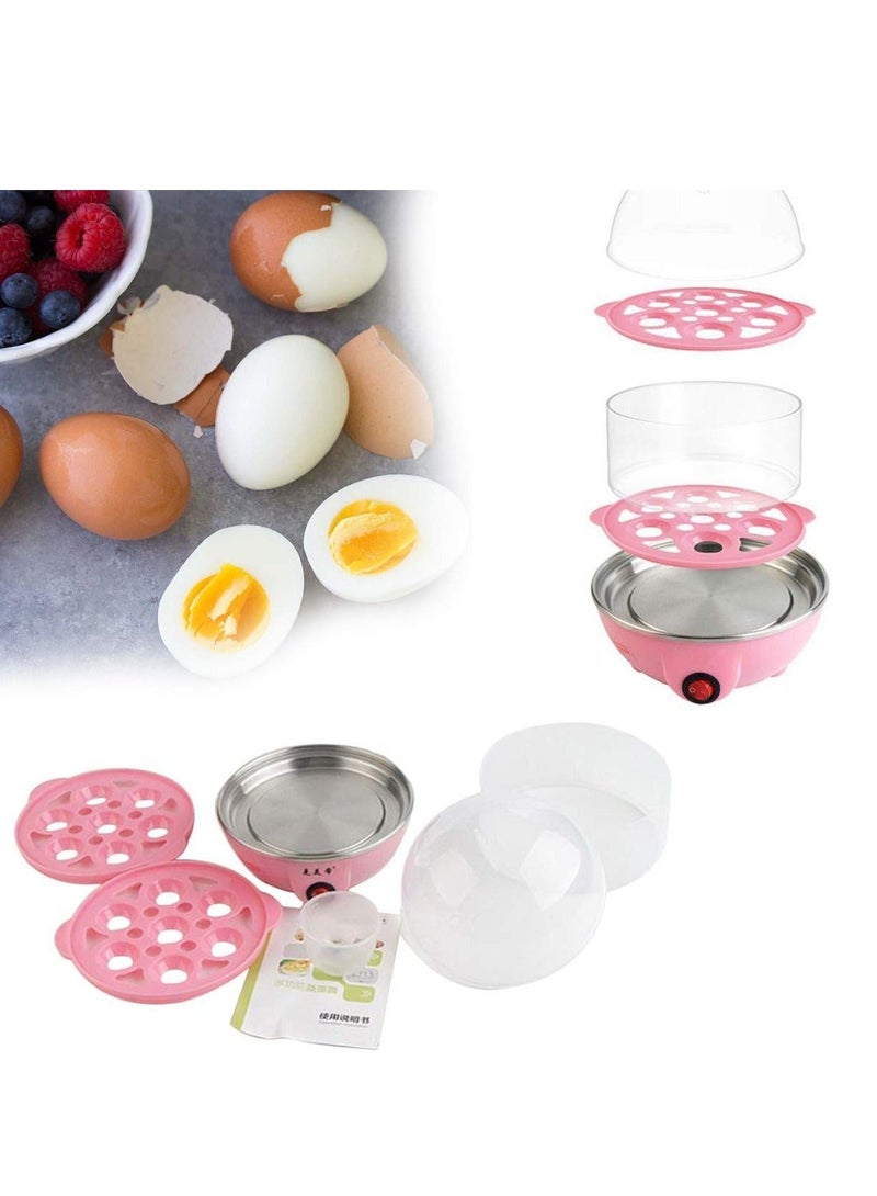 Multi-Function Electric 2 Layer Egg Boiler Cooker &Steamer, Double Layer Egg Boiler Electric Automatic off 12 Egg Poacher for Steaming, Cooking, Boiling and Frying, 400 Watts - Image 5