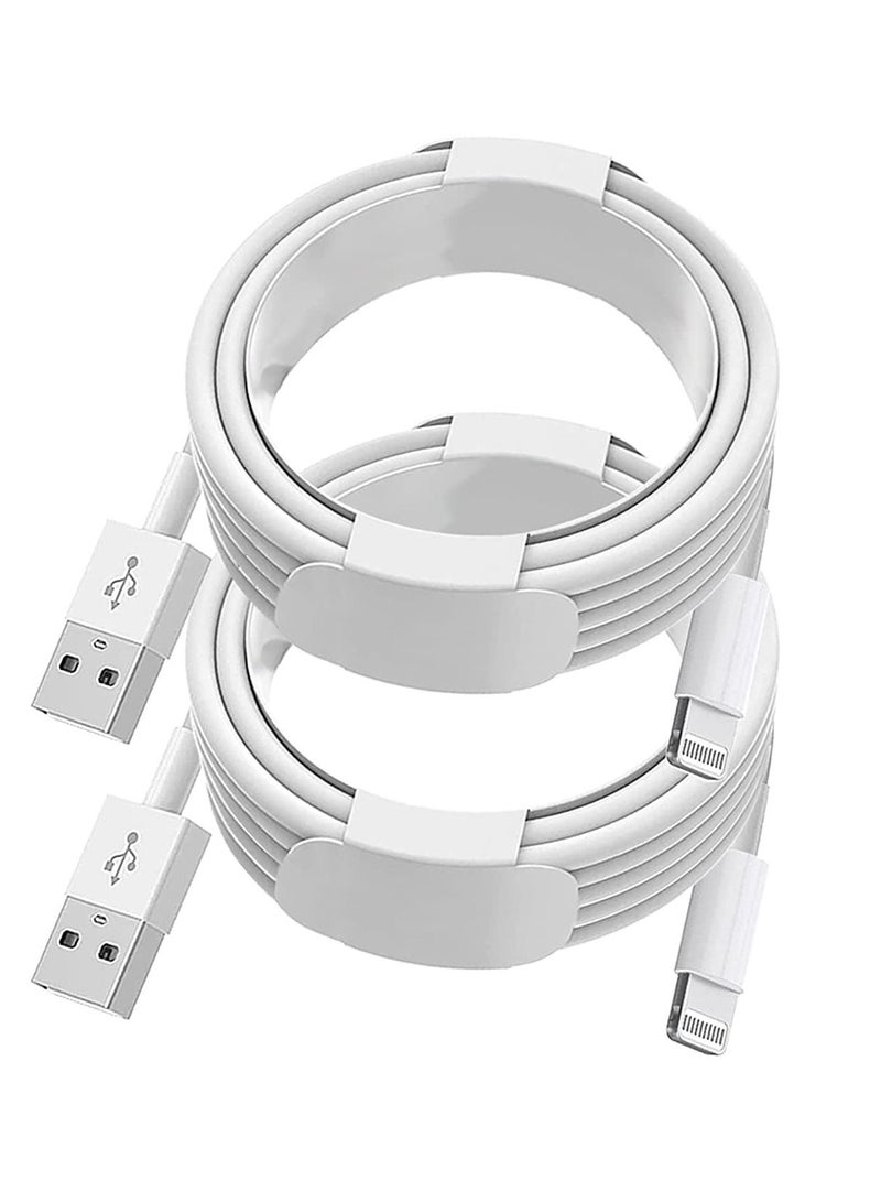 Cable iPhone Charger Cord 2Pack 6ft USB to Lightning Cables Fast Charging High Speed Data Sync USB Cable Compatible with iPhone iPad iPod - Image 1