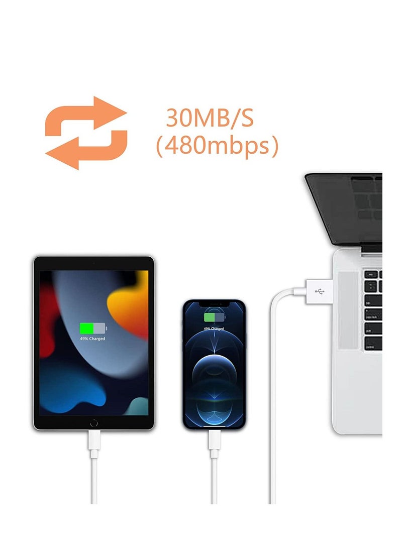 Cable iPhone Charger Cord 2Pack 6ft USB to Lightning Cables Fast Charging High Speed Data Sync USB Cable Compatible with iPhone iPad iPod - Image 4