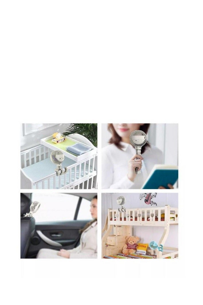 أوتو سمارت مروحة محمولة بتصميم أخطبوط أنيق وعصري وصغير الحجم – لون أبيض – قائمة بذاتها - Image 3