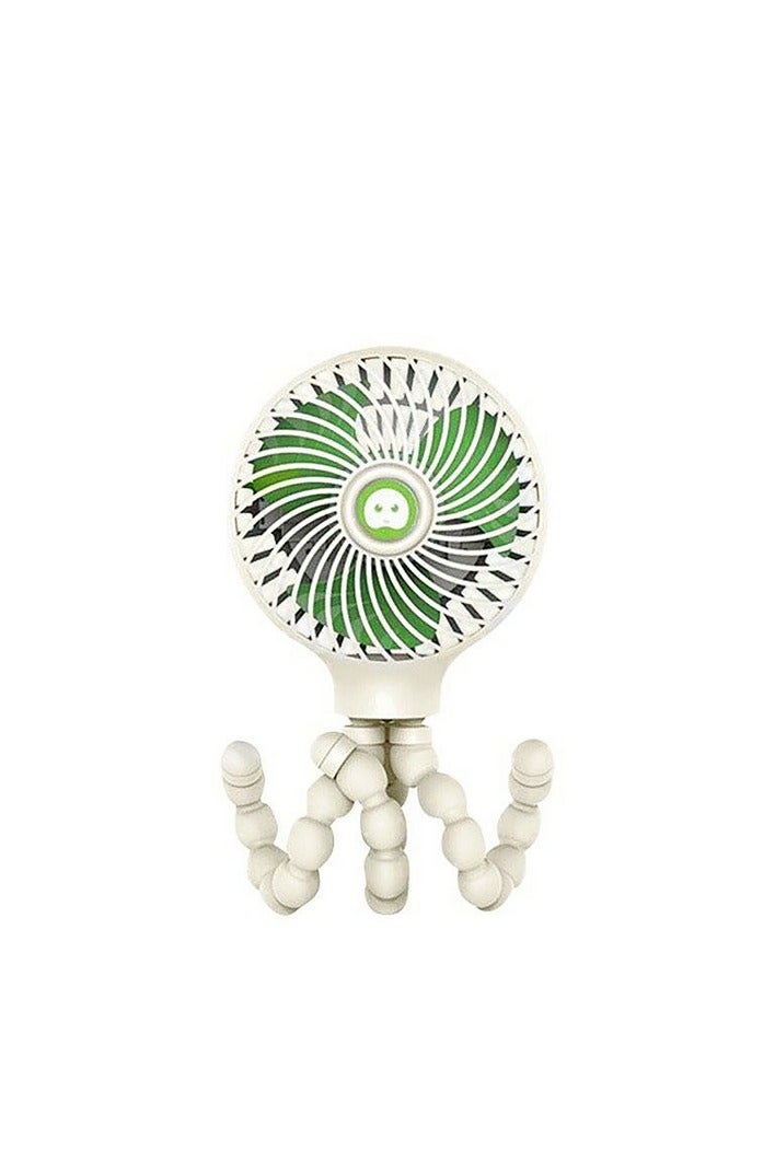 أوتو سمارت مروحة محمولة بتصميم أخطبوط أنيق وعصري وصغير الحجم – لون أبيض – قائمة بذاتها - Image 2