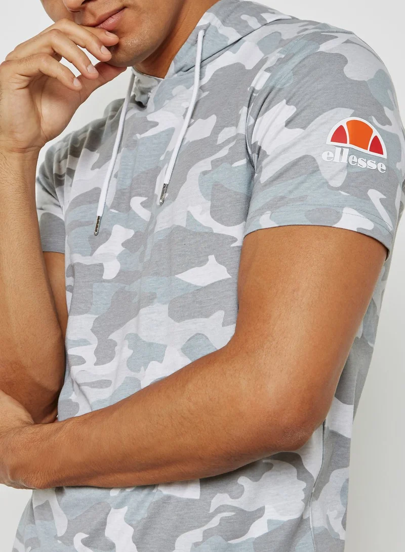 Ellesse Arpeggiare Hooded Camo T-Shirt