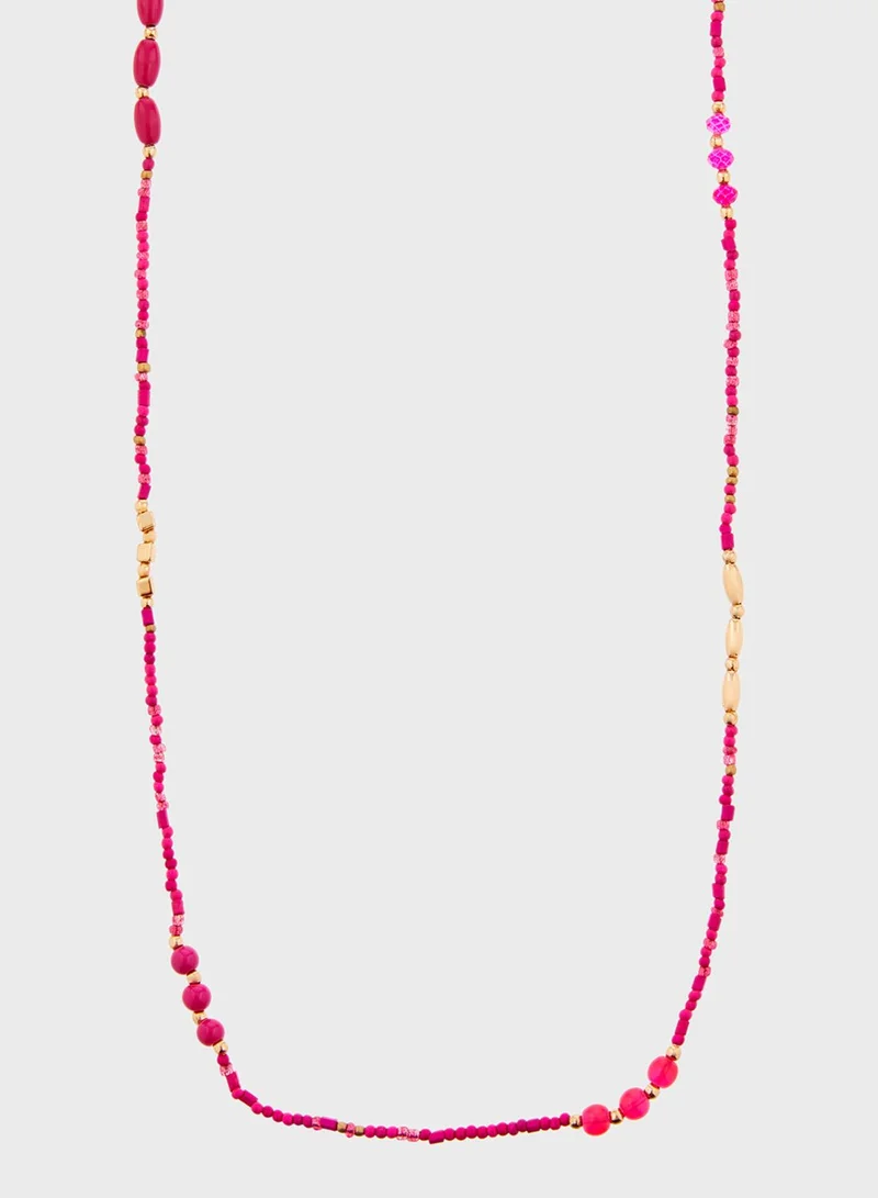 MONSOON Kids Mini Station Beaded Necklace