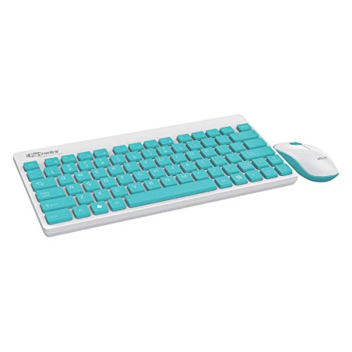 Portronics Key2-A Combo of Multimedia Wireless Keyboard & Mouse, Compact Light-Weight for PCs, Laptops and Smart TV, White - Image 1