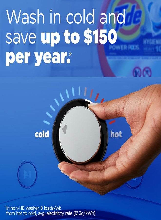 Tide Hygienic Clean Heavy 10x Duty Power PODS Laundry Detergent Pacs Original 63 count For Visible and Invisible Dirt (Pack of 1) - Image 5