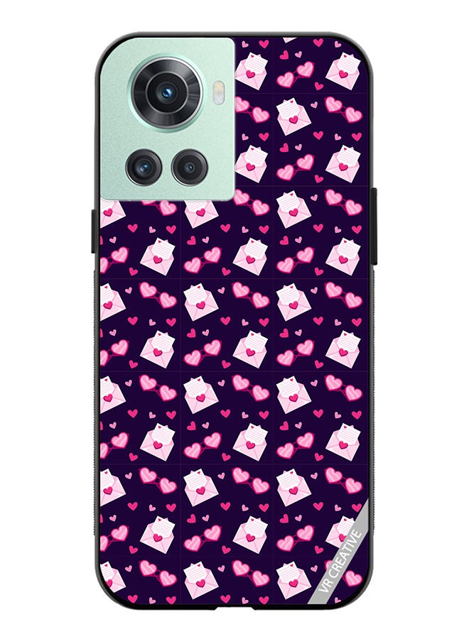 VR CREATIVE Protective Case Cover For OnePlus 10R Love Pattern Design Multicolour - Image 1