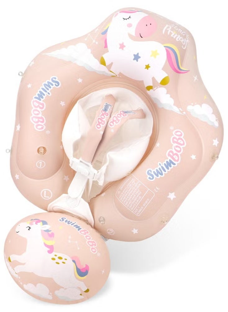 Baby Swim Float Inflatable Swimming Pool Float With Sun Protection Canopy For Age 6-24 months-Unicorn  - Image 5
