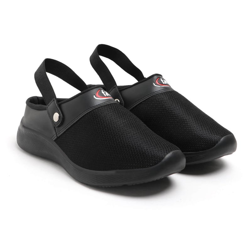 Face Black Stylish Summer Clogs for Men - Image 5