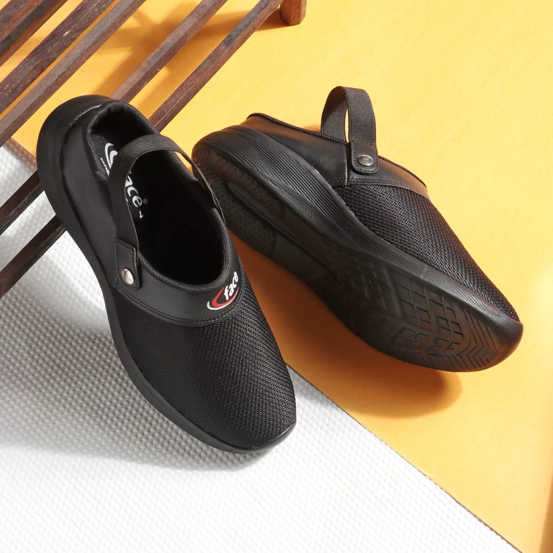 Face Black Stylish Summer Clogs for Men - Image 2