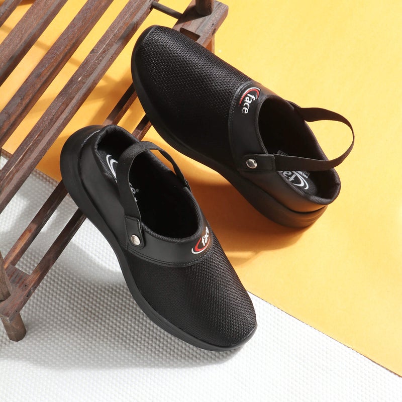 Face Black Stylish Summer Clogs for Men - Image 3