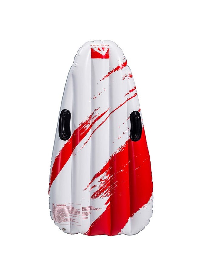 Franklin Sports - أنبوب ثلج للأطفال مزلاج مسارات القطب الشمالي متسابق ثلجي قابل للنفخ لشخص واحد أنبوب داخلي شتوي مقعد واحد مزلاج للأطفال + متسابق ثلجي ثقيل للبالغين لعبة ثلج ممتعة للأطفال 45 بوصة × 28 بوصة - Image 1