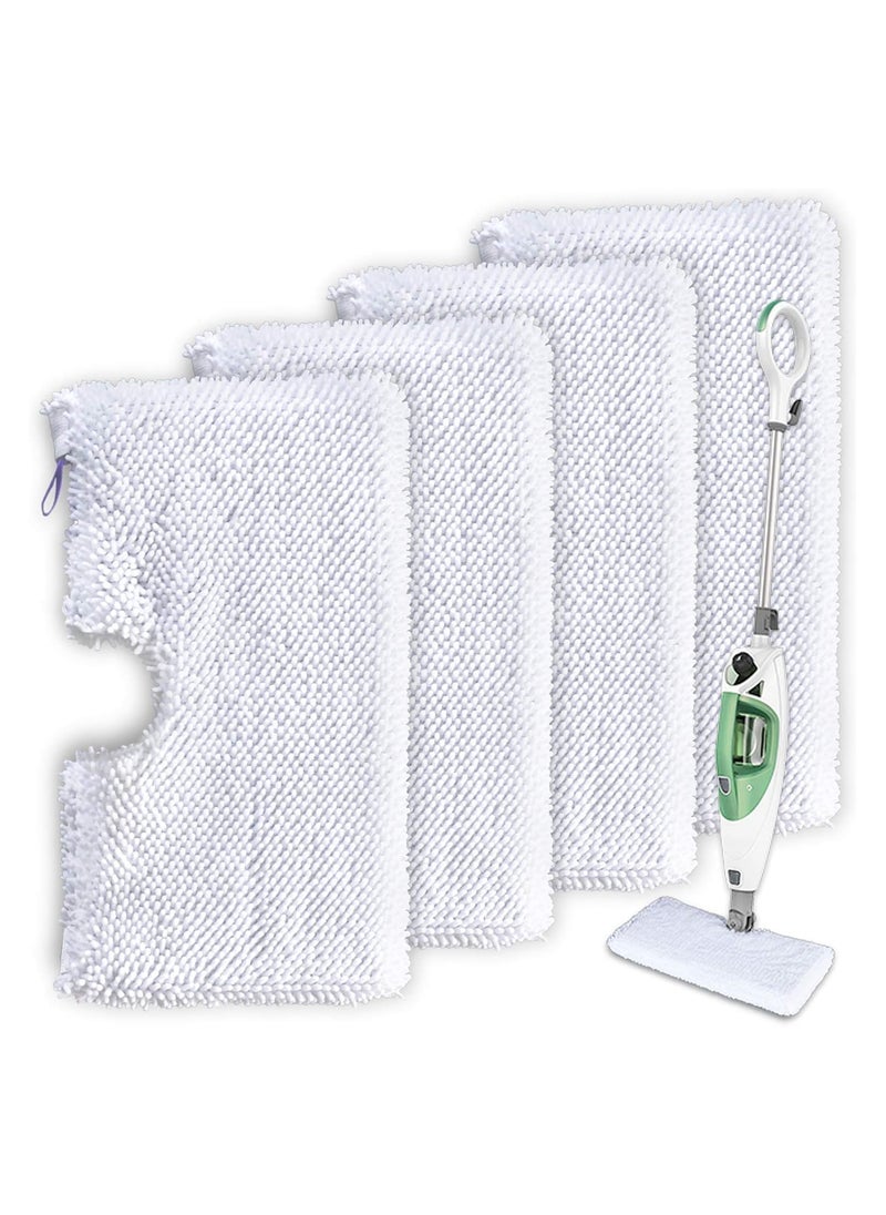 SYOSI - 4 Pcs Steam Mop Replacement Pads for Shark Steam Pocket Mop Professional Fit Series S3500 S2901 S2902 S3455K S3501 S3550 S3601 S3801 S3901 S4601 S4701 SE450, Microfiber Cloth Head Covers - Image 1