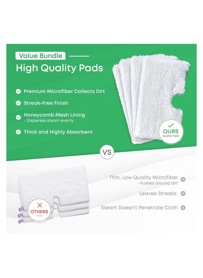 SYOSI - 4 Pcs Steam Mop Replacement Pads for Shark Steam Pocket Mop Professional Fit Series S3500 S2901 S2902 S3455K S3501 S3550 S3601 S3801 S3901 S4601 S4701 SE450, Microfiber Cloth Head Covers - Image 1