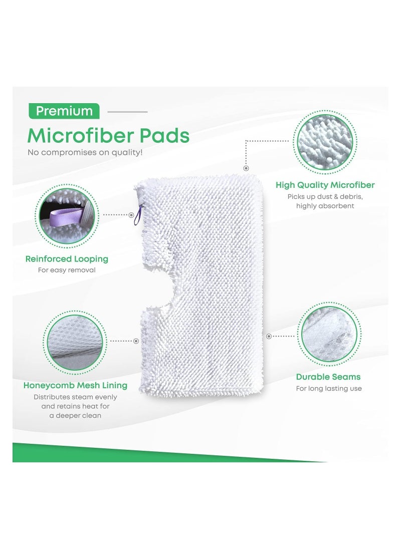 SYOSI - 4 Pcs Steam Mop Replacement Pads for Shark Steam Pocket Mop Professional Fit Series S3500 S2901 S2902 S3455K S3501 S3550 S3601 S3801 S3901 S4601 S4701 SE450, Microfiber Cloth Head Covers - Image 1