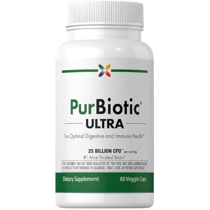 Stop Aging Now - Probiotics for Men and Women PurBiotic Supplement - 25 Billion CFU - 60 Veggie Capsules - with Prebiotics - Image 1