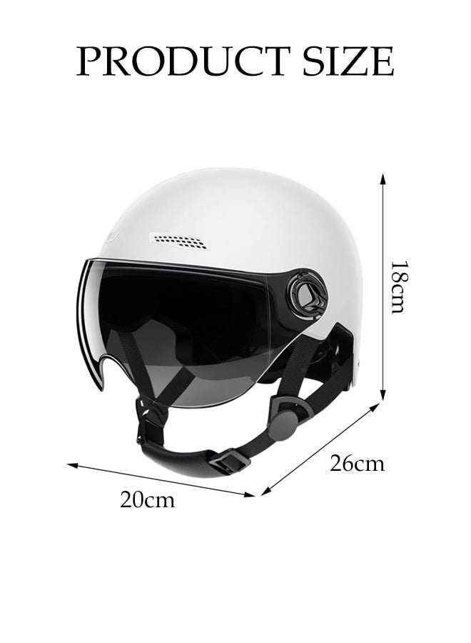DUNISO Motorcycle And Electric Vehicle Helmets,Helmet for Electric Bike,Highly Protective Half Helmets,Anti Glare,Sturdy and Durable,Drop Resistant and Pressure Resistant,Suitable for Scooters,Mopeds,Mountain Bikes,Road Bikes - Image 2