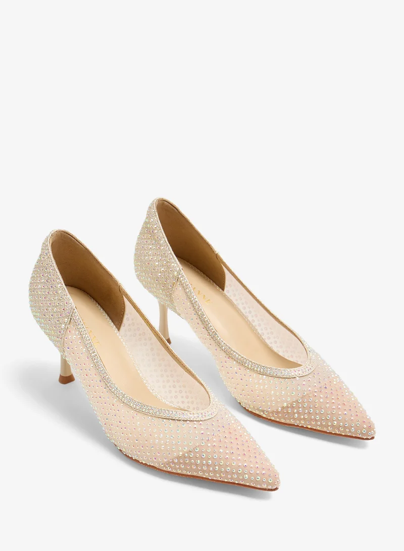 Lorianne  Dilhara - Crystal  pumps for Women | Best Price UAE